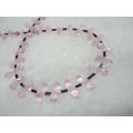 9x13mm faceted teardrop glass beads